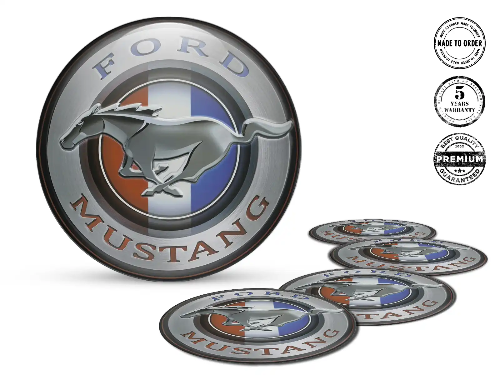 Ford Wheel Emblems Version Premium Label Design